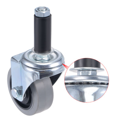 Harfington Swivel Expanding Stem Caster Anti-static for Kitchen Prep Tables, TPR