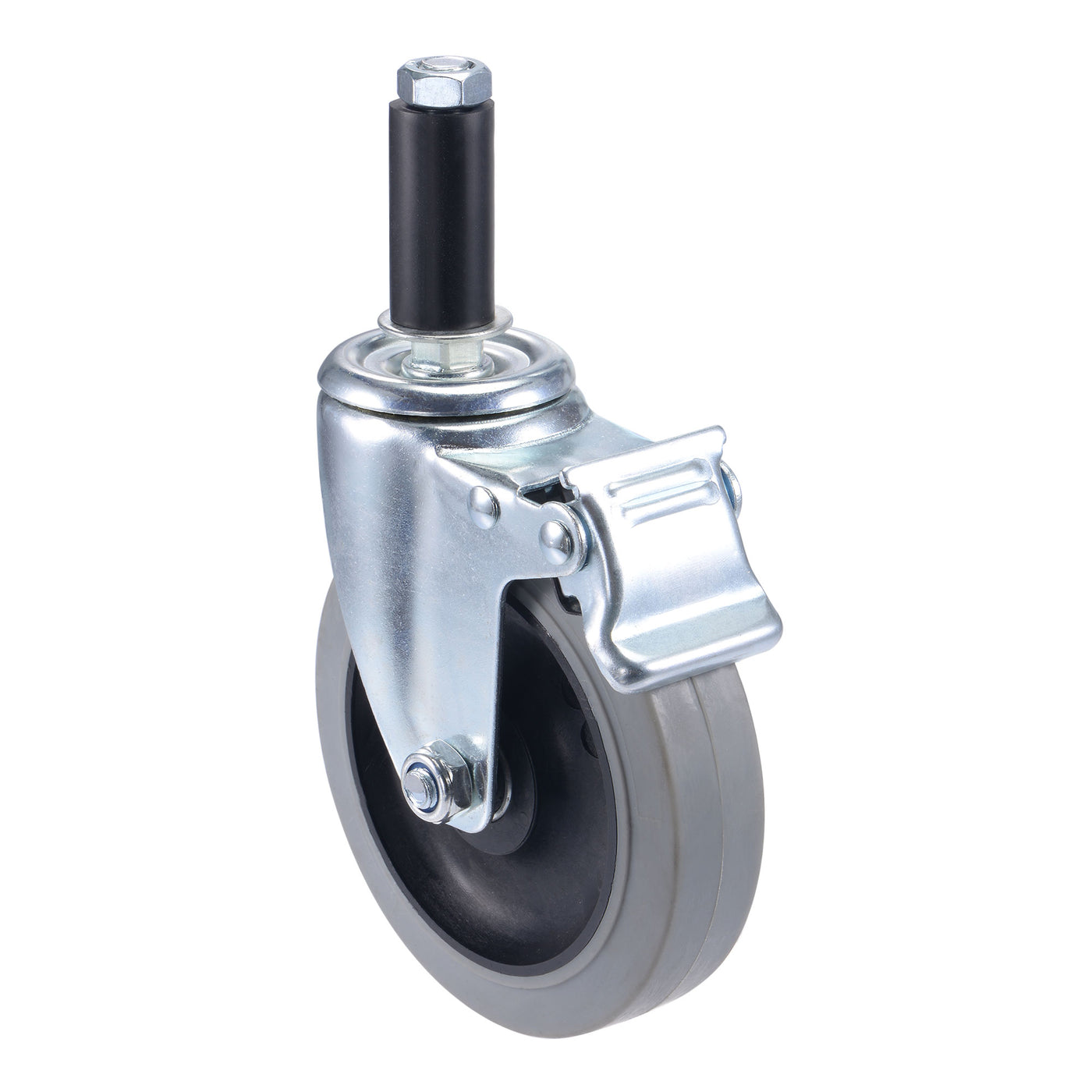 Harfington Swivel Expanding Stem Caster Anti-static with Brake for Kitchen Prep Tables, TPR