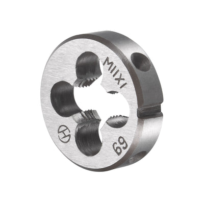 Harfington M11 x 1mm Metric Tap and Die Set HSS Machine Thread Tap with Round Die