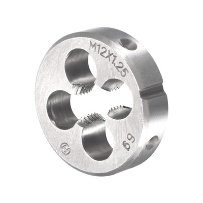 Harfington M12 x 1.25mm Metric Tap and Die Set HSS Machine Thread Tap with Round Die