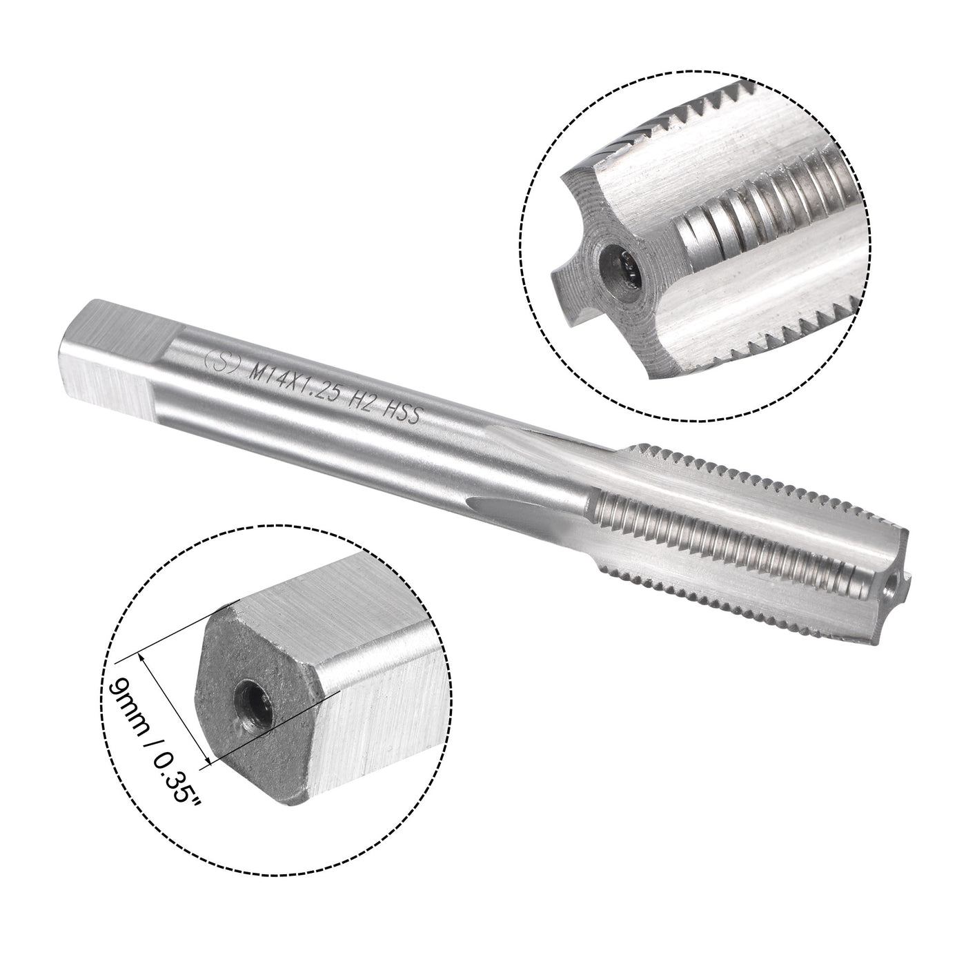 Harfington Metric Tap and Die Set HSS Machine Thread Tap with Round Die