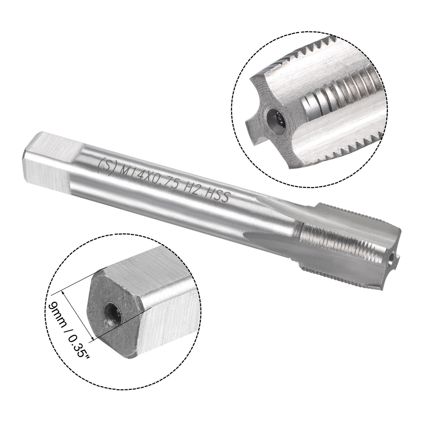 Harfington Metric Tap and Die Set HSS Machine Thread Tap with Round Die