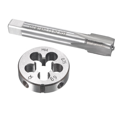Harfington Metric Tap and Die Set HSS Machine Thread Tap with Round Die