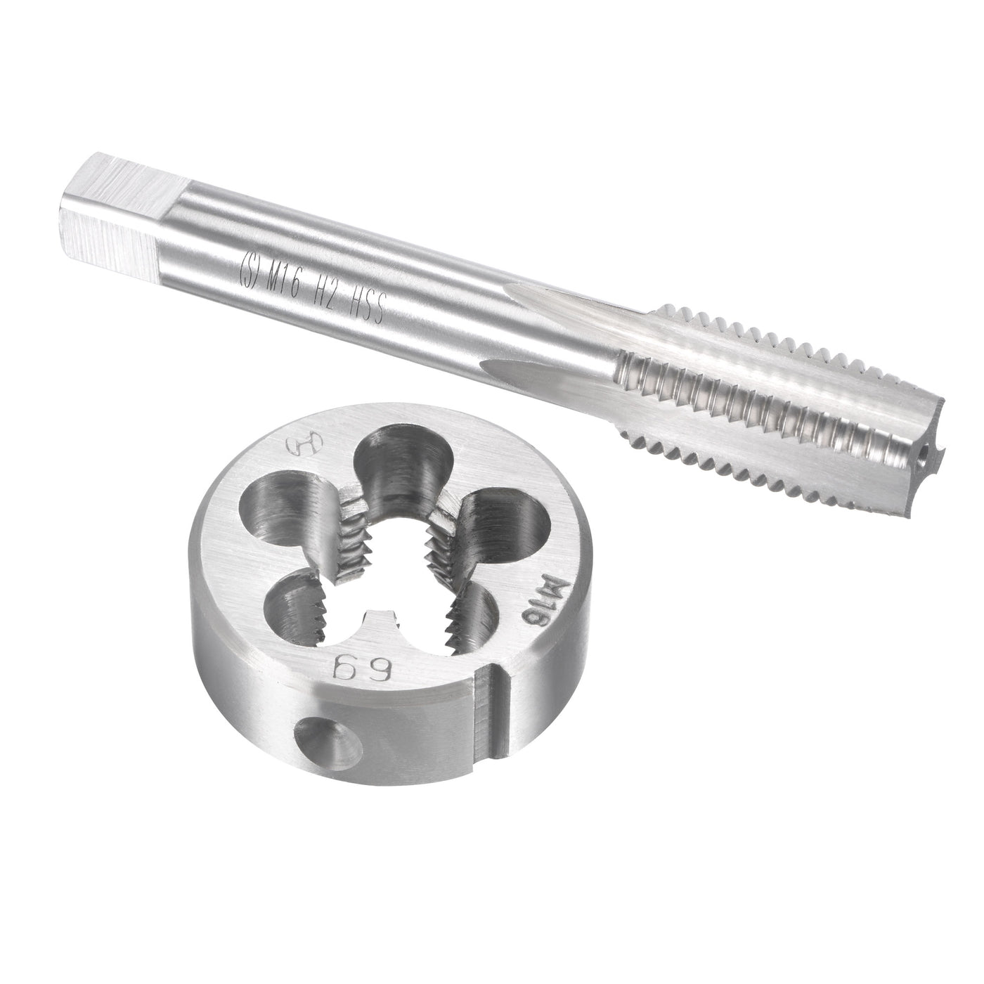 Harfington Metric Tap and Die Set HSS Machine Thread Tap with Round Die