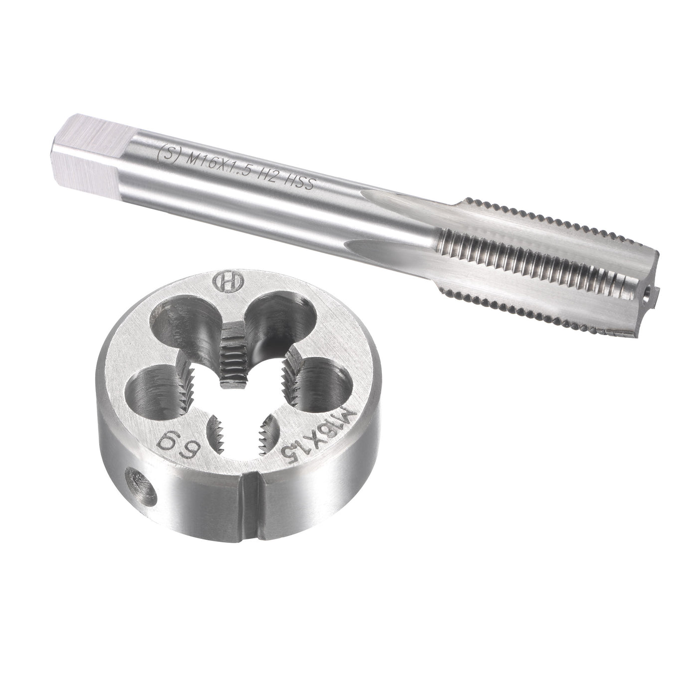 Harfington Metric Tap and Die Set HSS Machine Thread Tap with Round Die