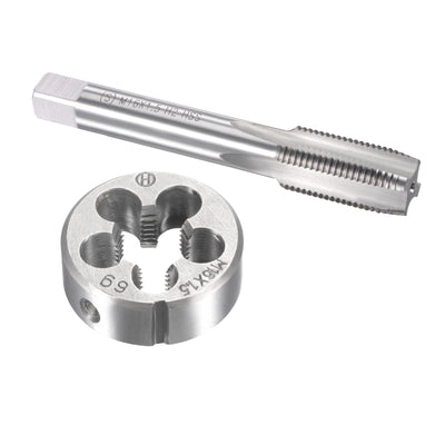 Harfington Metric Tap and Die Set HSS Machine Thread Tap with Round Die
