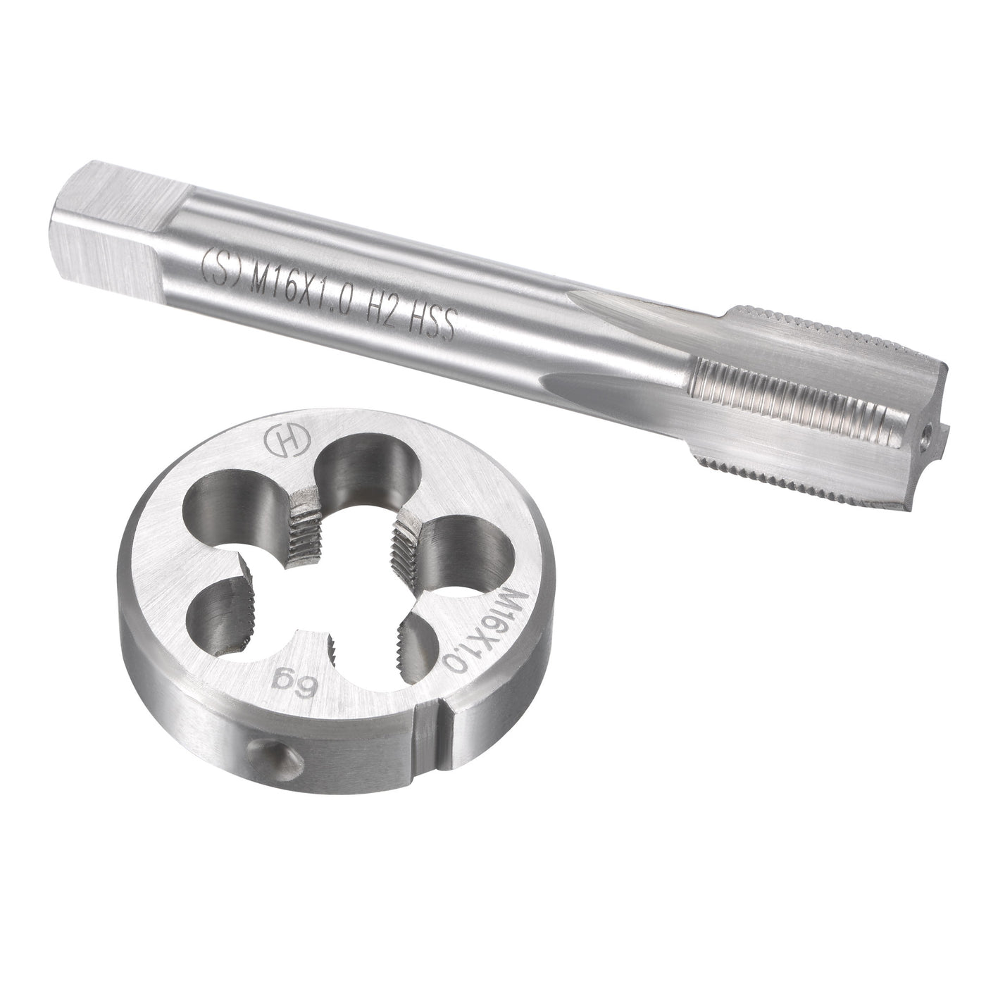 Harfington Metric Tap and Die Set HSS Machine Thread Tap with Round Die