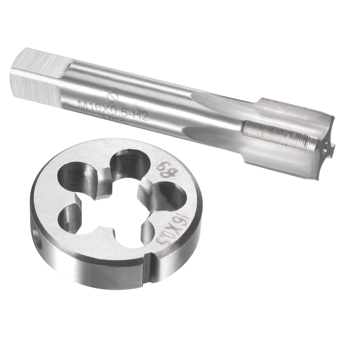 Harfington Metric Tap and Die Set HSS Machine Thread Tap with Round Die