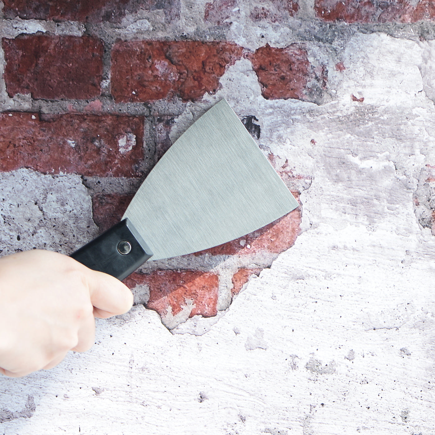 Harfington Putty Scraper 1" Spatula Drywall Repair Spreader Stainless Steel Blade Black Handle 4Pcs