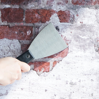 Harfington Putty Scraper 1" Spatula Drywall Repair Spreader Stainless Steel Blade Black Handle 4Pcs