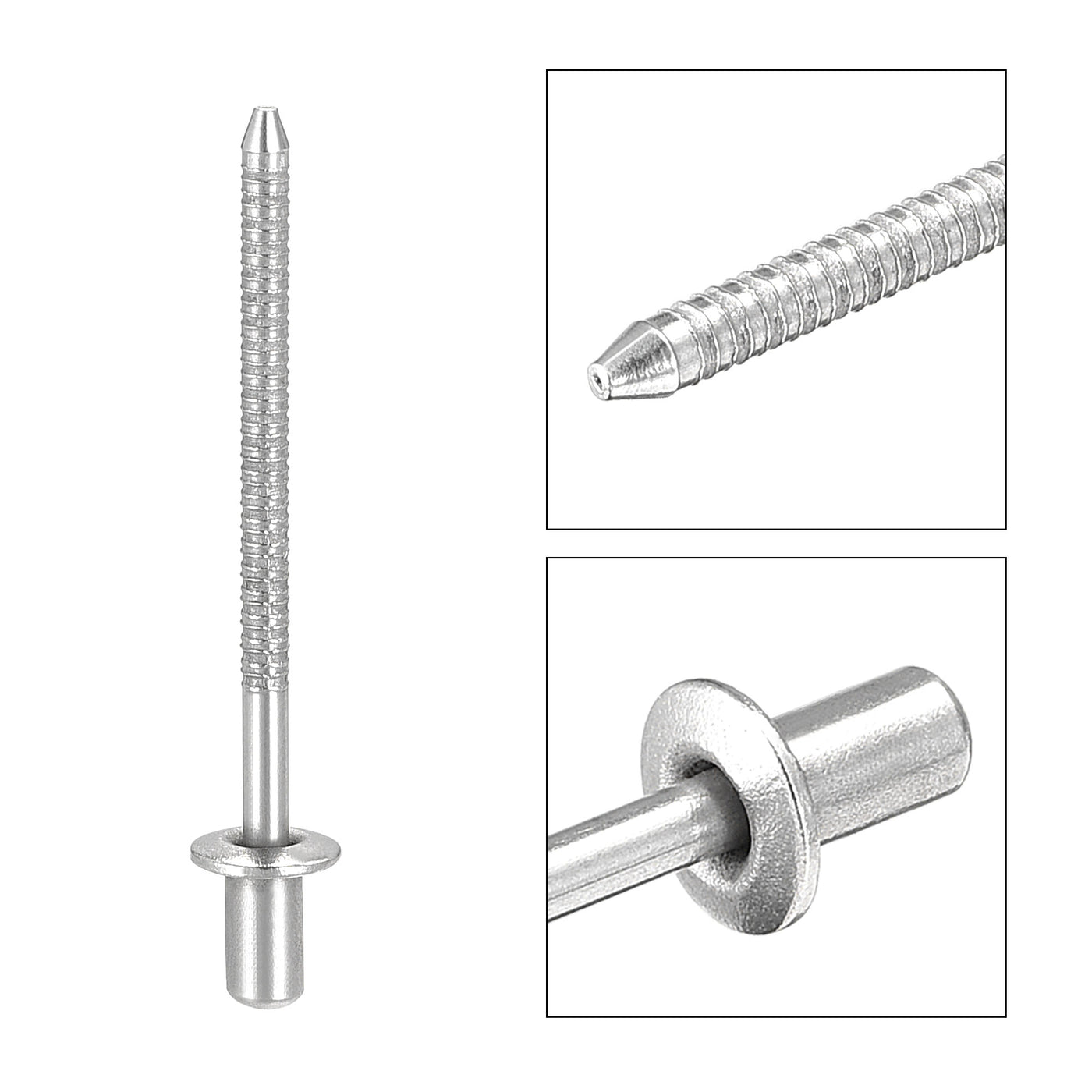 Harfington 304 Stainless Steel Blind Rivets  Pull Rivets Core Decoration Rivets Diameter