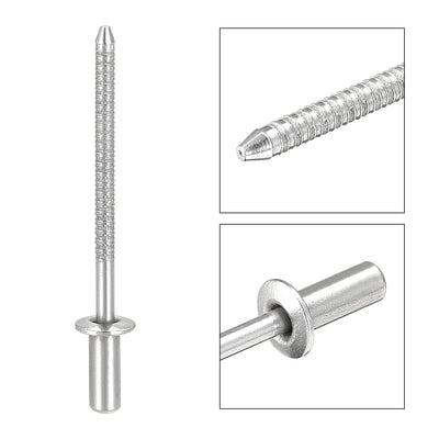 Harfington Blind Rivets 304 Stainless Steel 3.2mm Diameter 8mm Grip Length 50pcs