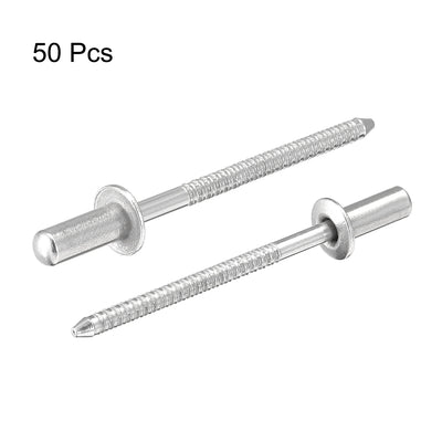 Harfington Blind Rivets 304 Stainless Steel 3.2mm Diameter 8mm Grip Length 50pcs