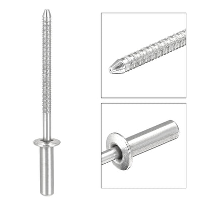 Harfington Blind Rivets 304 Stainless Steel 3.2mm Diameter 10mm Grip Length 100pcs