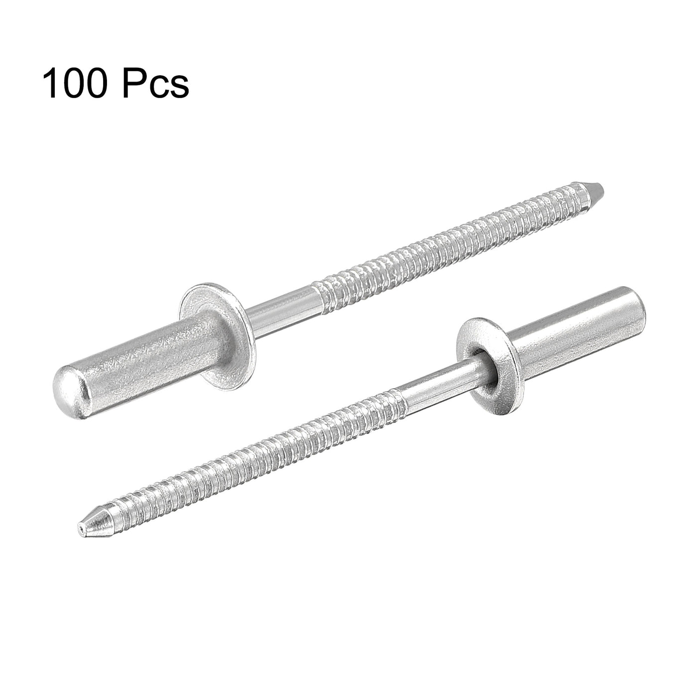 Harfington Blind Rivets 304 Stainless Steel 3.2mm Diameter 10mm Grip Length 100pcs