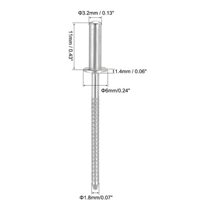 Harfington 304 Stainless Steel Blind Rivets  Pull Rivets Core Decoration Rivets Diameter