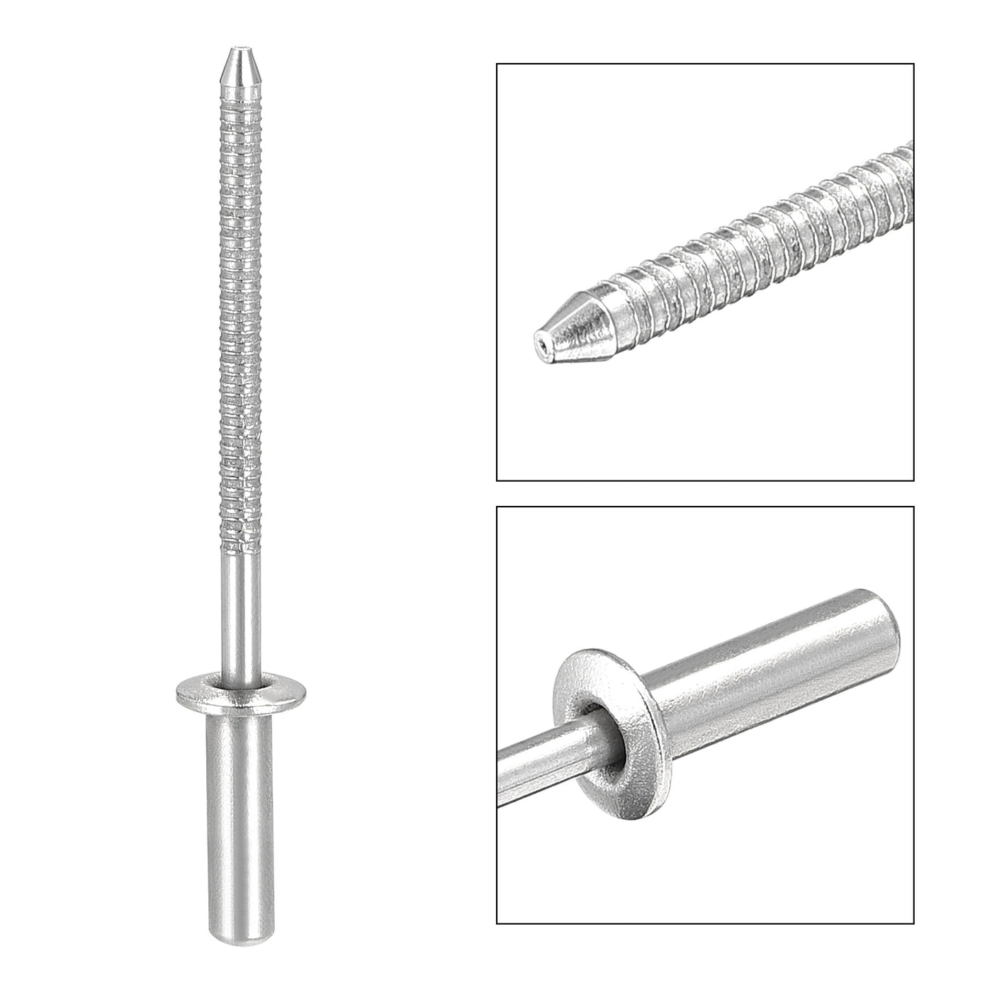 Harfington 304 Stainless Steel Blind Rivets  Pull Rivets Core Decoration Rivets Diameter