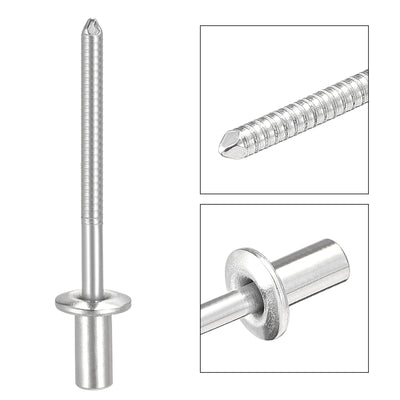 Harfington Blind Rivets 304 Stainless Steel 4mm Diameter 9mm Grip Length 25pcs