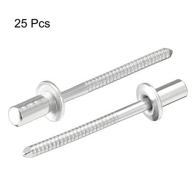 Harfington Blind Rivets 304 Stainless Steel 4mm Diameter 9mm Grip Length 25pcs