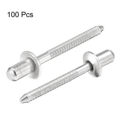 Harfington Blind Rivets 304 Stainless Steel Diameter Grip Length Pull Rivets Core Decoration