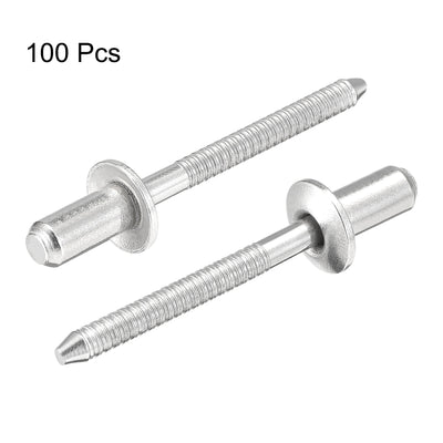 Harfington Blind Rivets 304 Stainless Steel Diameter Grip Length Pull Rivets Core Decoration