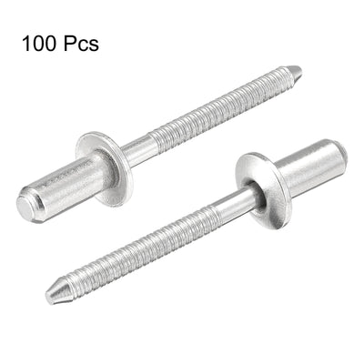 Harfington Blind Rivets 304 Stainless Steel Diameter Grip Length Pull Rivets Core Decoration