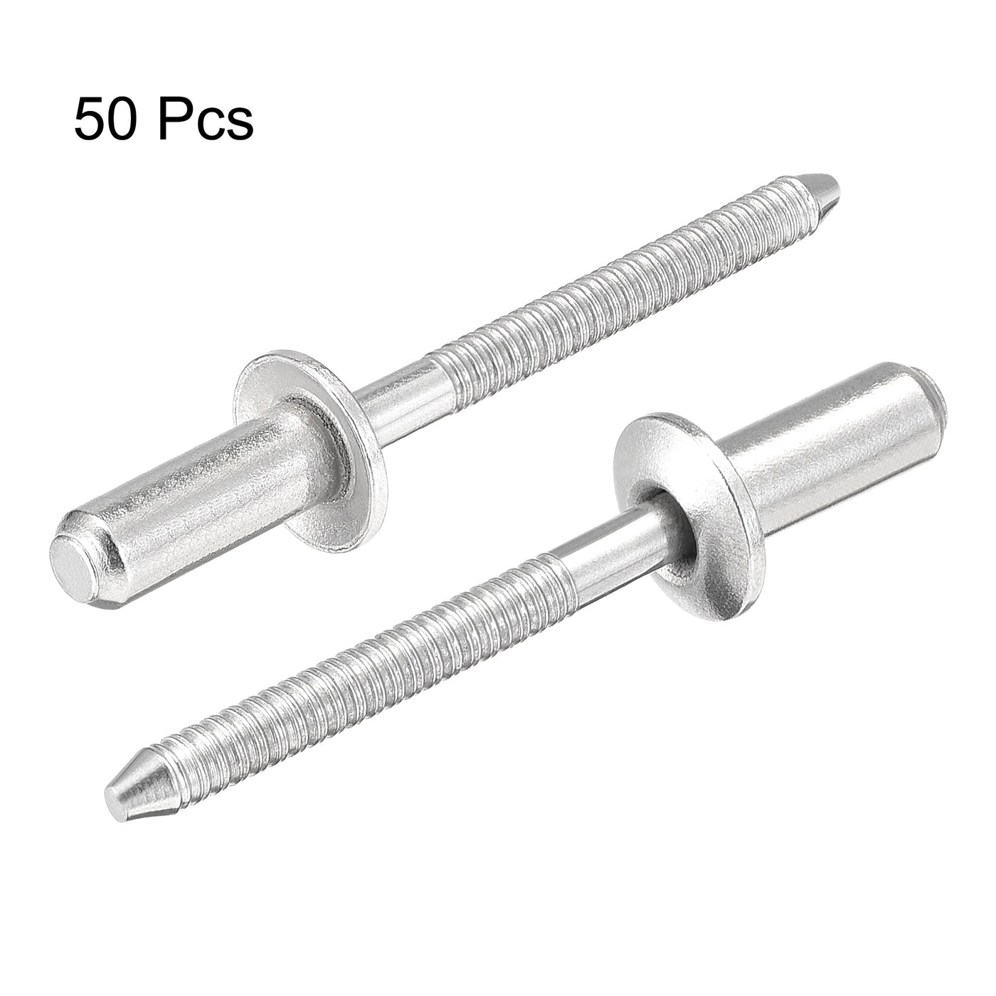 Harfington Blind Rivets, 304 Stainless Steel Pull Rivets Core Decoration Rivets Diameter Length
