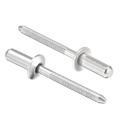 Harfington Blind Rivets, 304 Stainless Steel Pull Rivets Core Decoration Rivets Diameter Length
