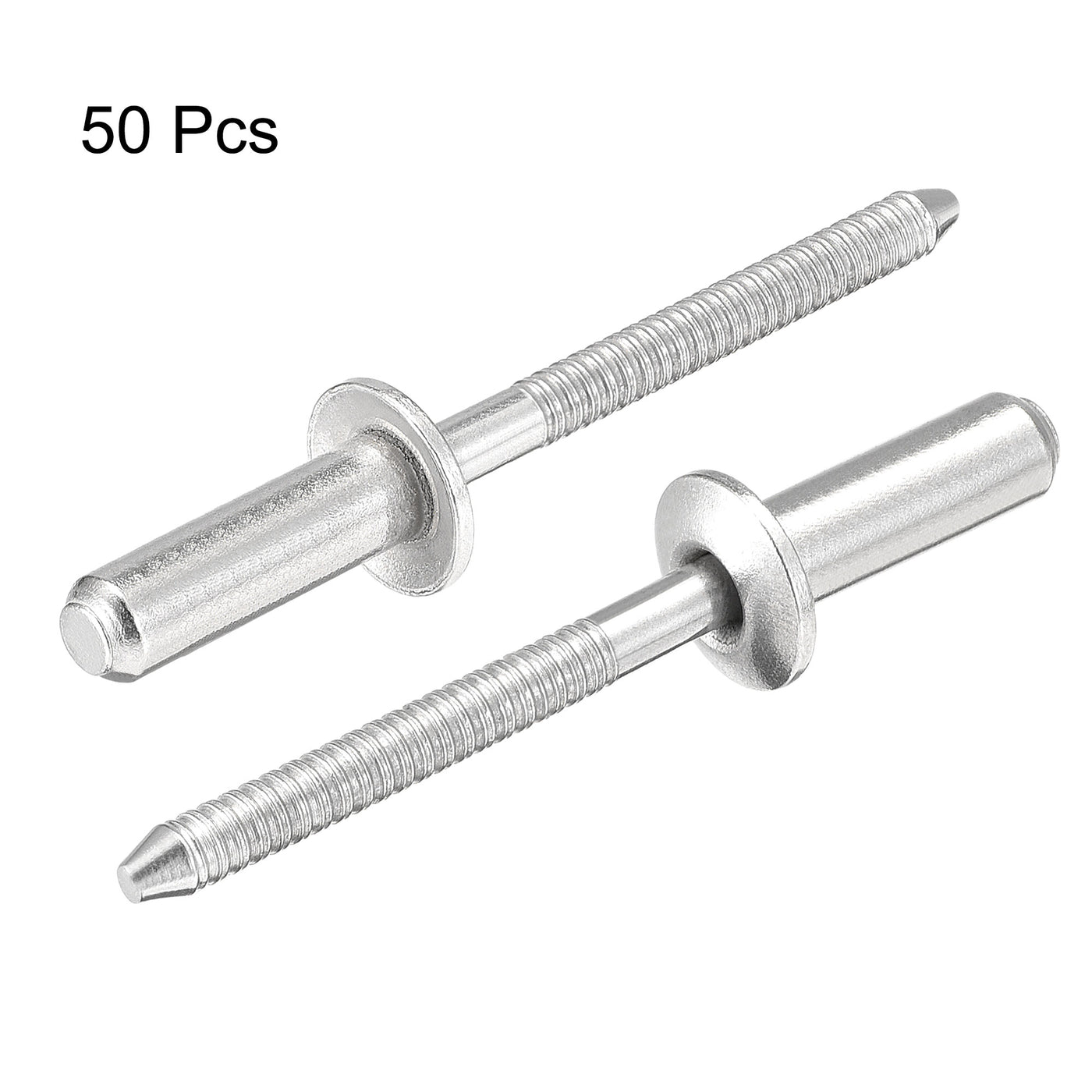 Harfington Blind Rivets, 304 Stainless Steel Pull Rivets Core Decoration Rivets Diameter Length
