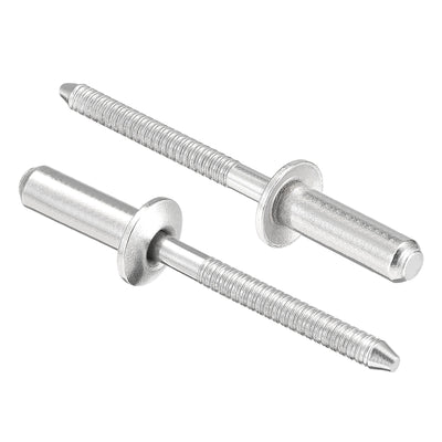 Harfington Blind Rivets, 304 Stainless Steel Pull Rivets Core Decoration Rivets Diameter Length