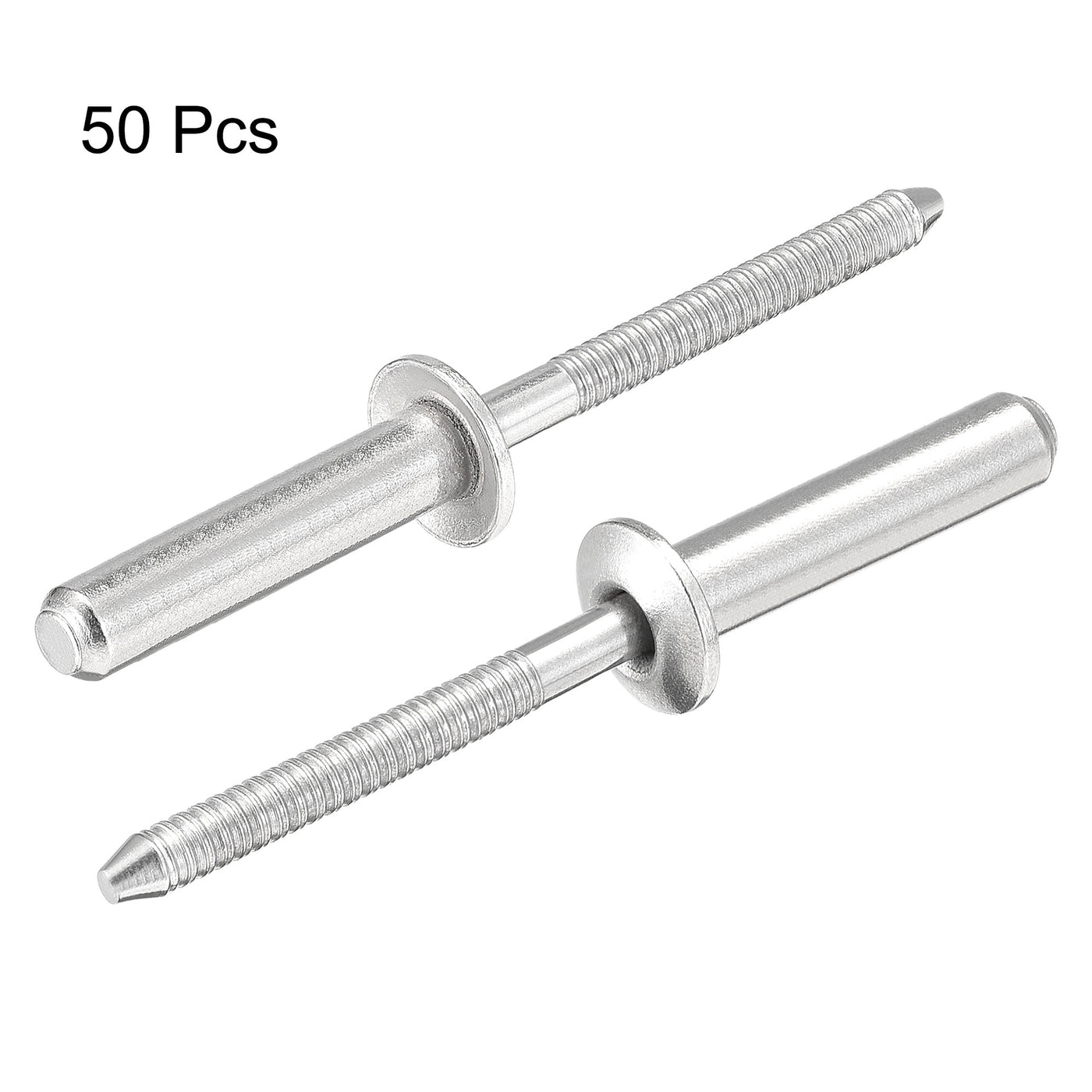 Harfington Blind Rivets, 304 Stainless Steel Pull Rivets Core Decoration Rivets Diameter Length