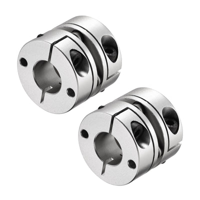 Harfington 14mm to 14mm Bore One Diaphragm Motor Wheel Flexible Coupling Joint