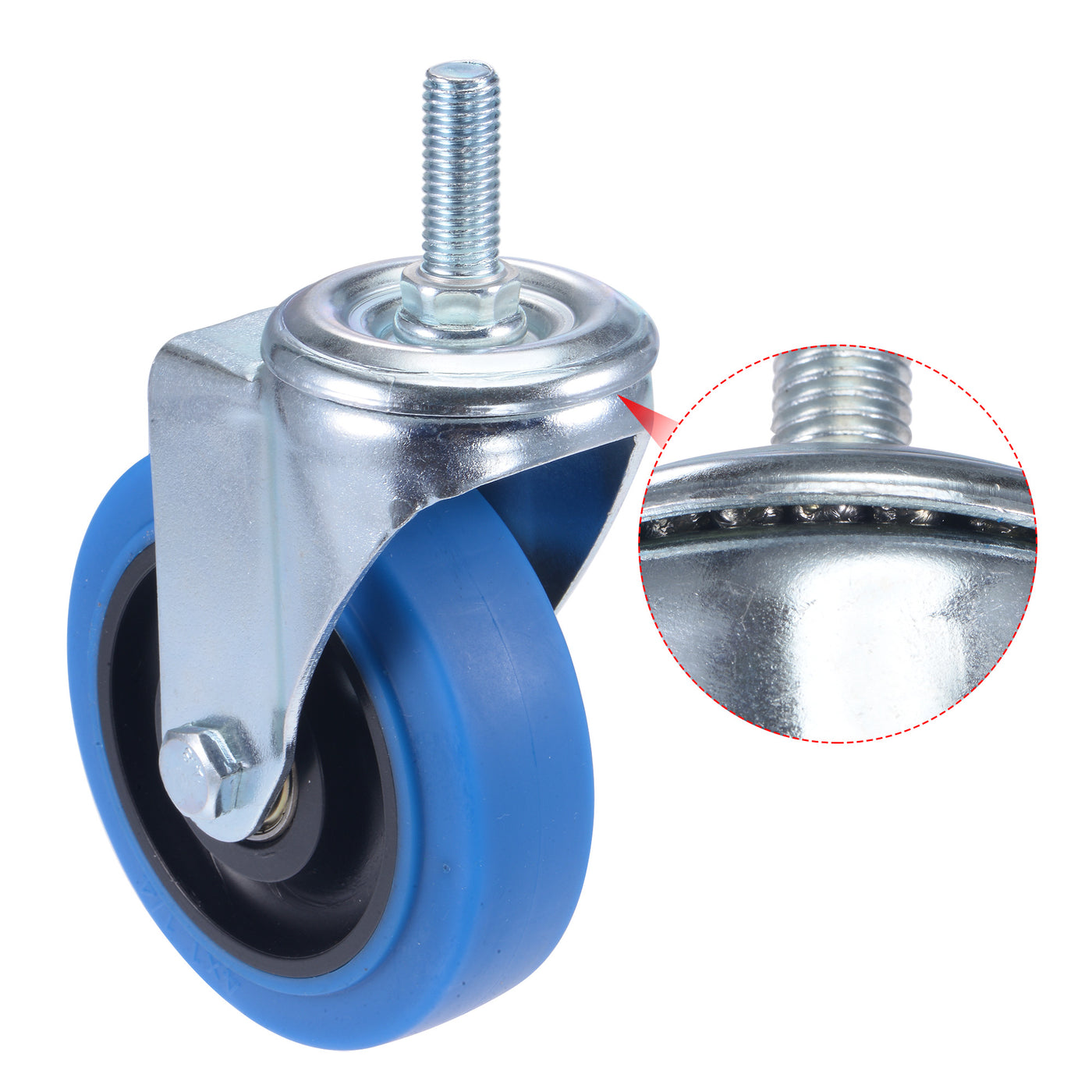 Harfington Swivel Stem Caster Diameter Load Capacity, for Workbench, TPR