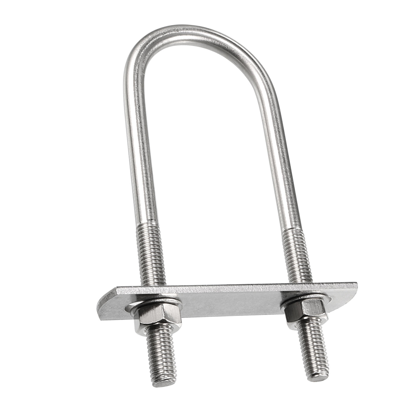 Harfington Round U-Bolt M8x44mmx129mm 304 Stainless Steel with Nut Plate Washer