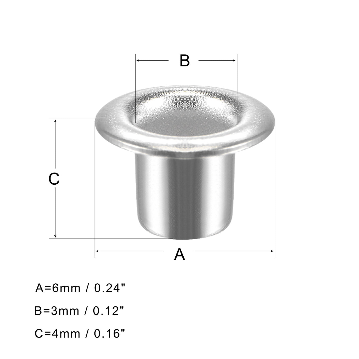 Harfington Grommets Eyelets with Washers Kit, Copper Grommet for DIY