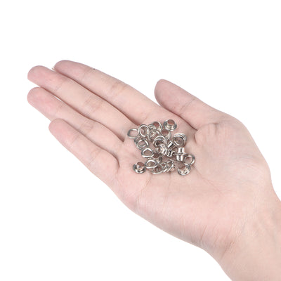 Harfington Grommets Eyelets with Washers Kit, Copper Grommet for DIY or Craft Projects