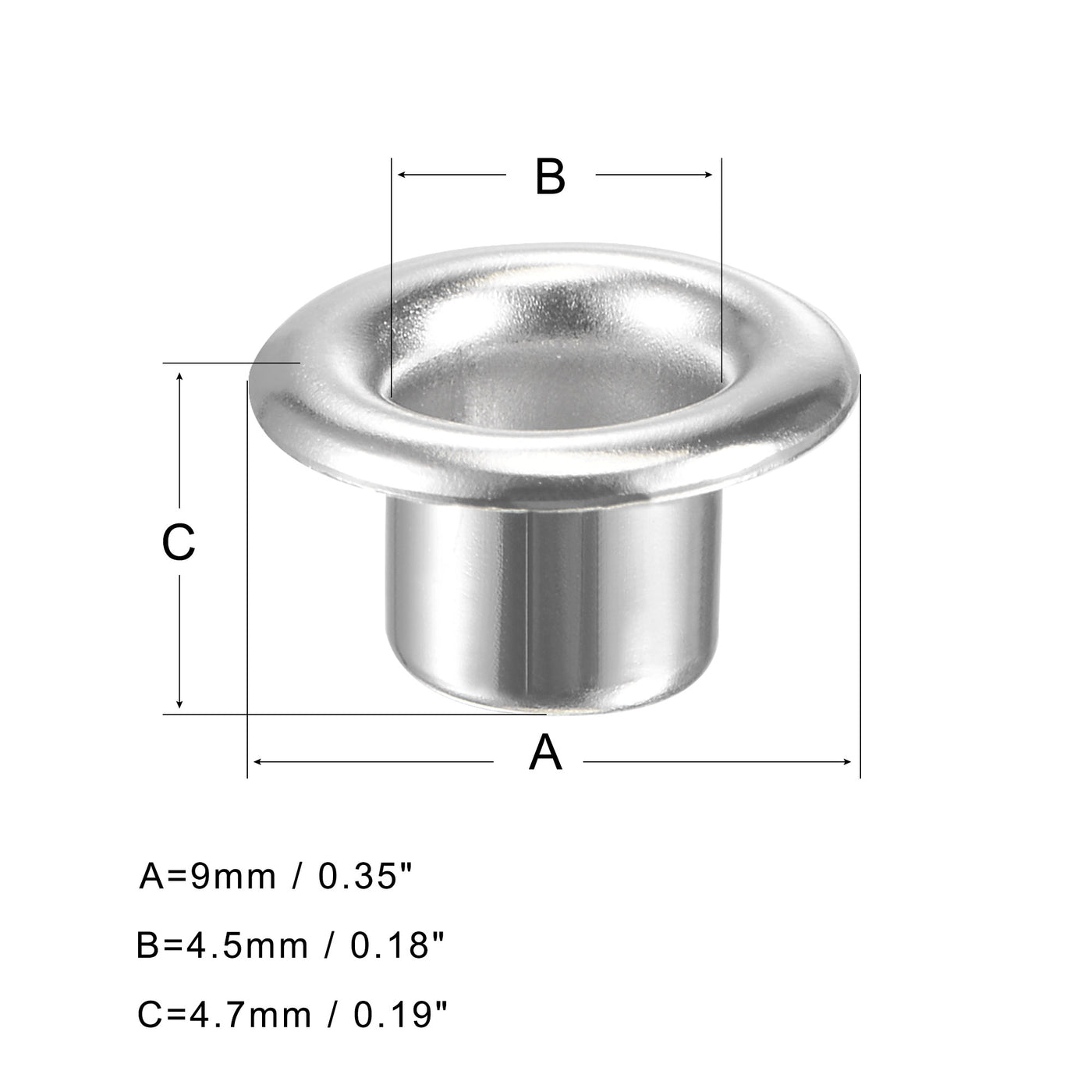 Harfington Grommets Eyelets with Washers Kit, Copper Grommet for DIY