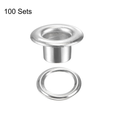 Harfington Grommets Eyelets with Washers Kit, Copper Grommet for DIY