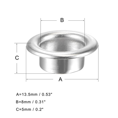 Harfington Grommets Eyelets with Washers Kit, Copper Grommet for DIY
