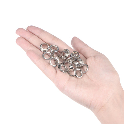 Harfington Grommets Eyelets with Washers Kit, Copper Grommet for DIY