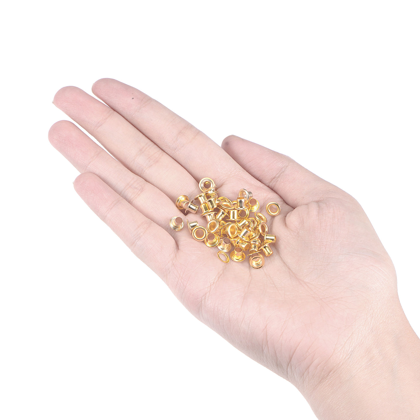 Harfington Grommets Eyelets with Washers Kit, Copper Grommet for Craft or Bags