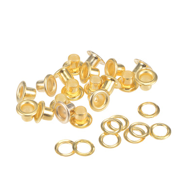 Harfington Grommets Eyelets with Washers Kit, Copper Grommet for Craft or Bags