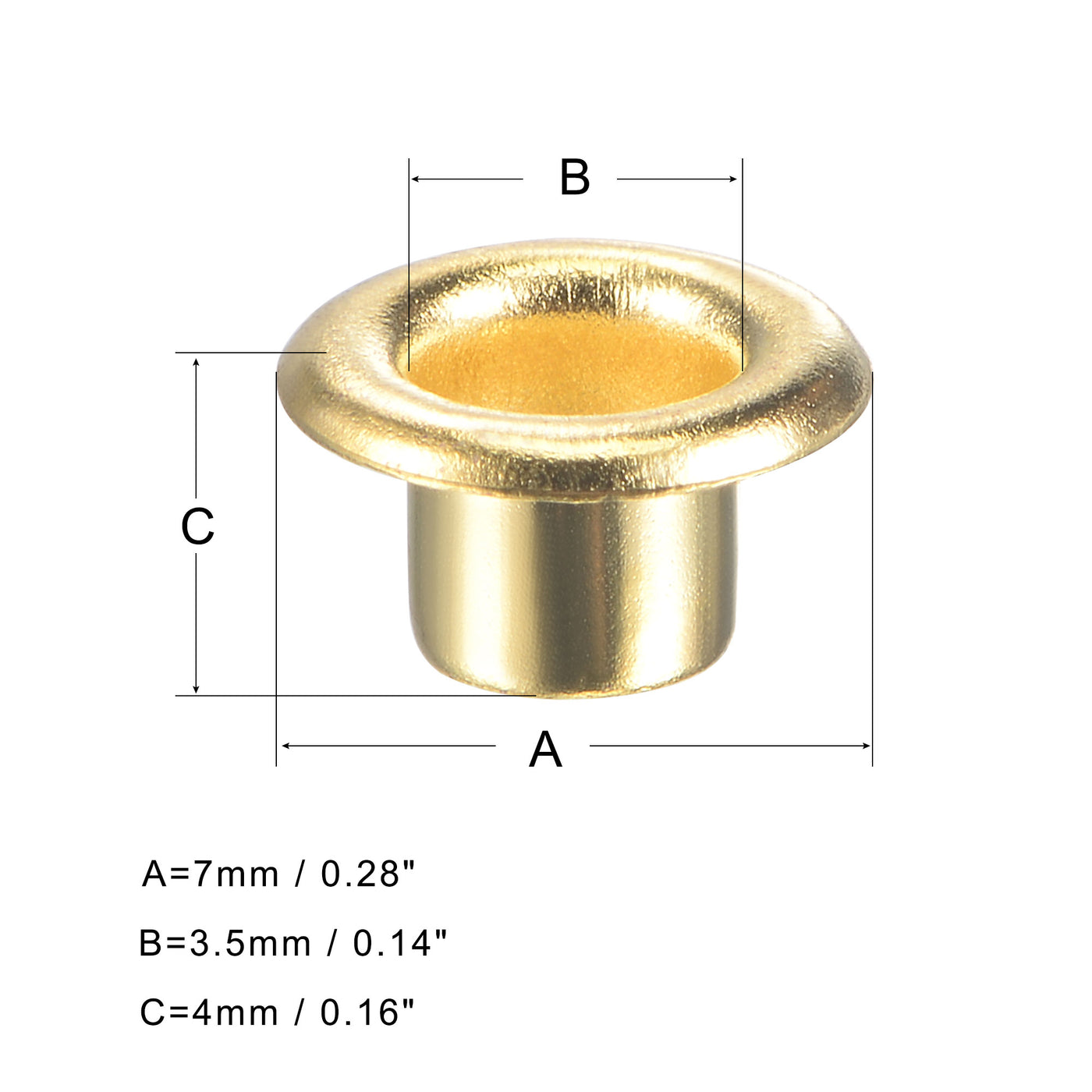 Harfington Grommets Eyelets with Washers Kit, Copper Grommet for Craft or Hats