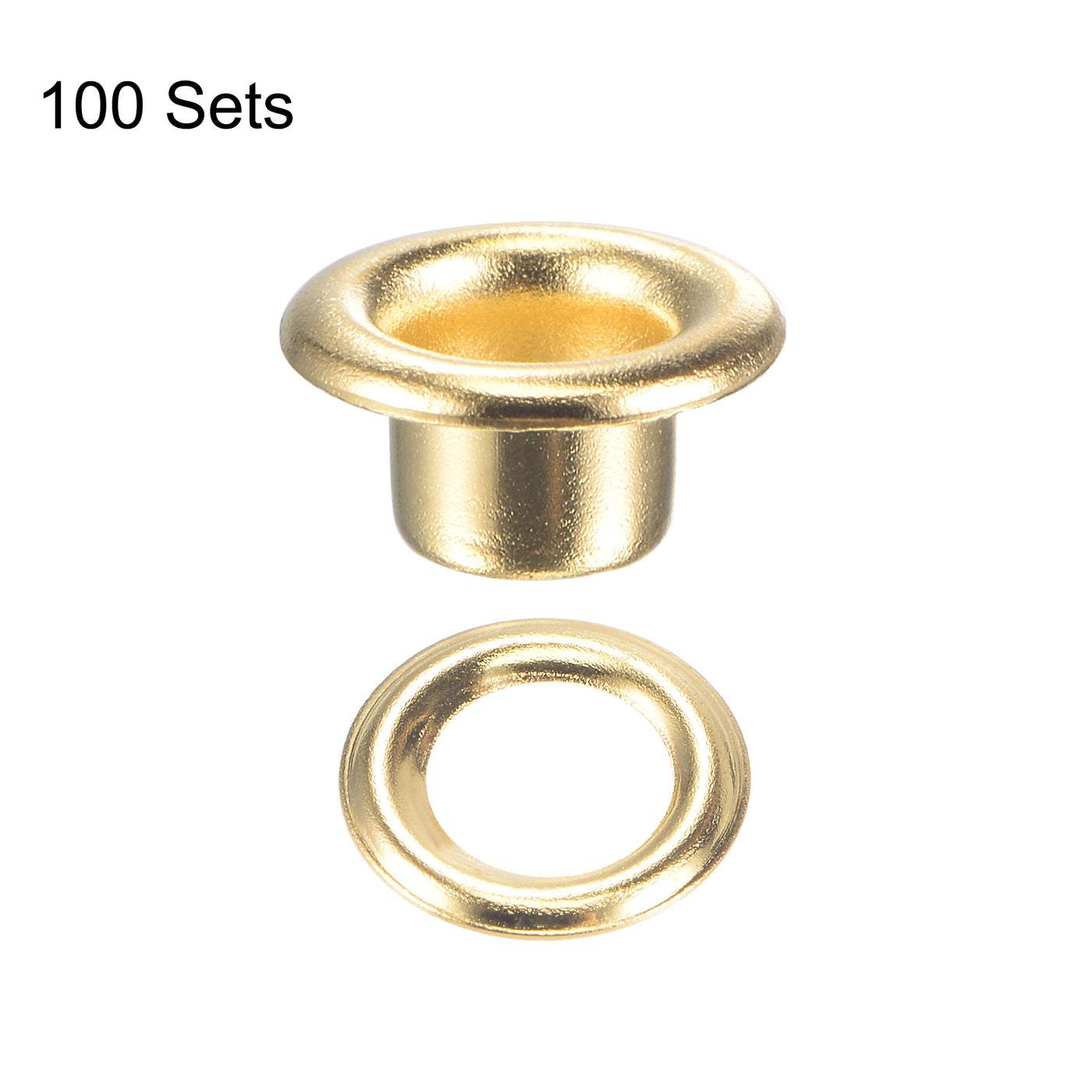 Harfington Grommets Eyelets with Washers Kit, Copper Grommet for DIY or Backpacks