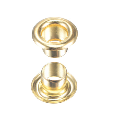 Harfington Grommets Eyelets with Washers Kit, Copper Grommet for DIY or Belts