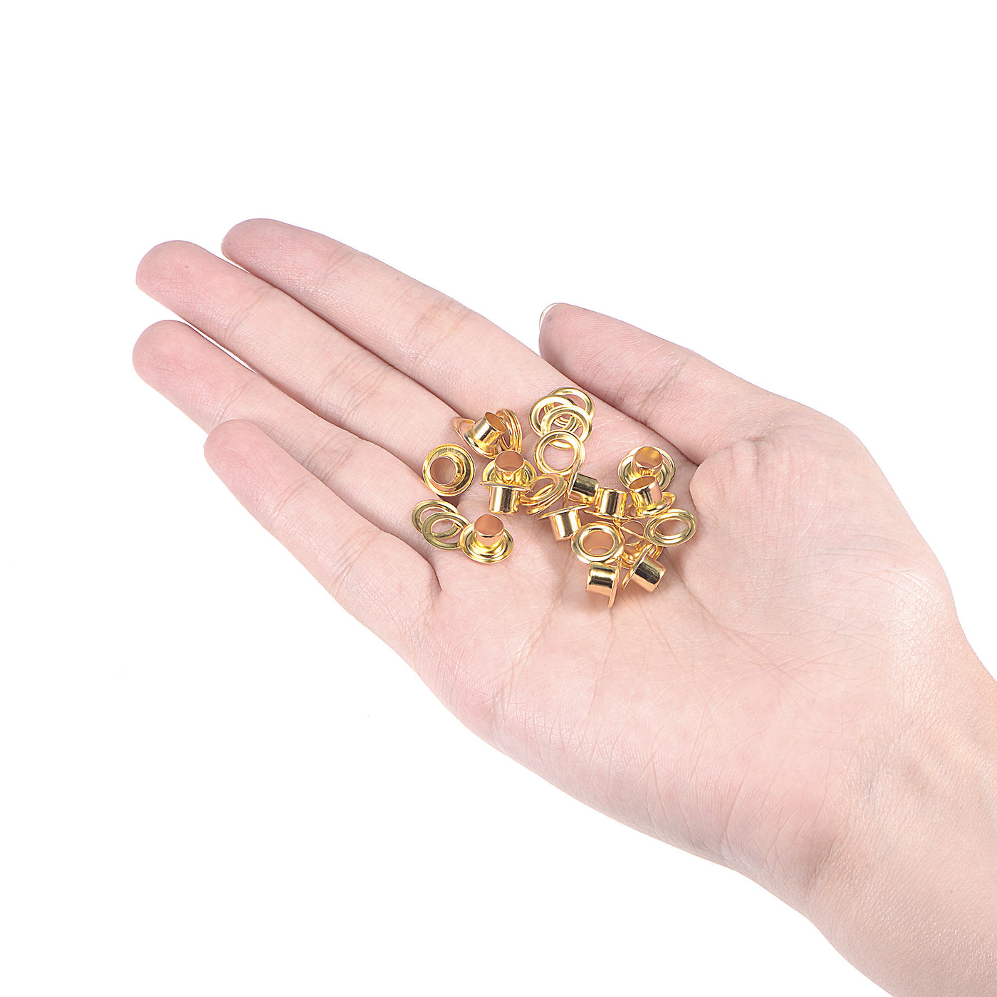 Harfington Grommets Eyelets with Washers Kit, Copper Grommet for DIY or Belts