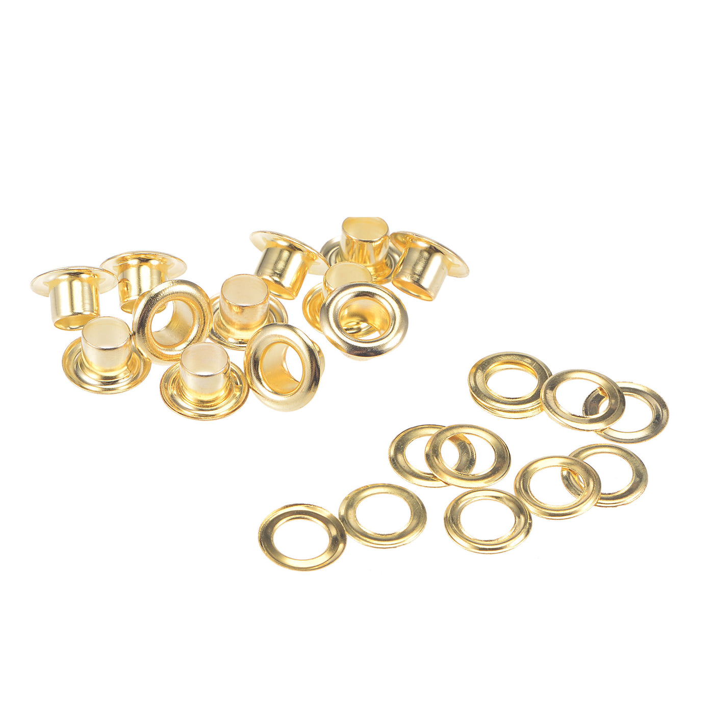 Harfington Grommets Eyelets with Washers Kit, Copper Grommet for DIY or Belts