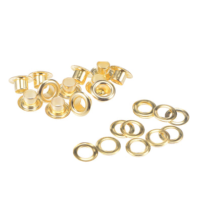 Harfington Grommets Eyelets with Washers Kit, Copper Grommet for DIY or Belts