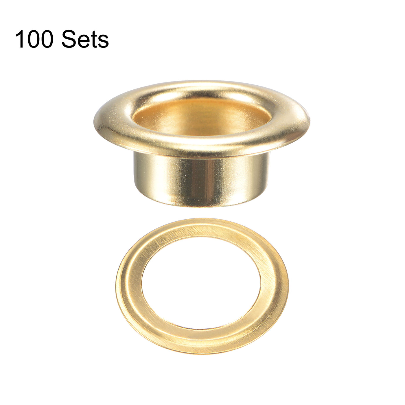 Harfington Grommets Eyelets with Washers Kit, Copper Grommet Chrome Plated for Belts