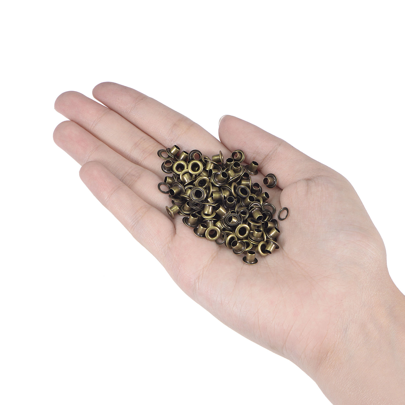 Harfington Grommets Eyelets with Washers Kit, Copper Grommet for Craft or Bags